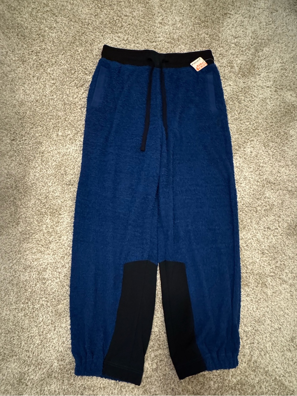 Free People Movement Blue Cuddle Up Fuzzy Jogger Pants
